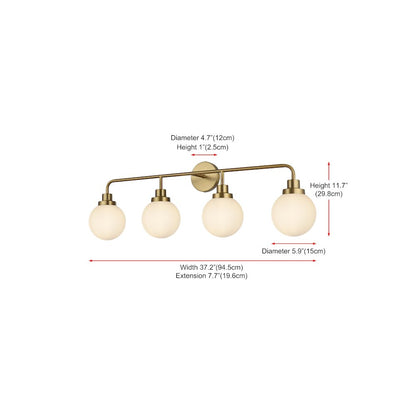 Hanson 37 inch Wall Sconce in Satin Gold
