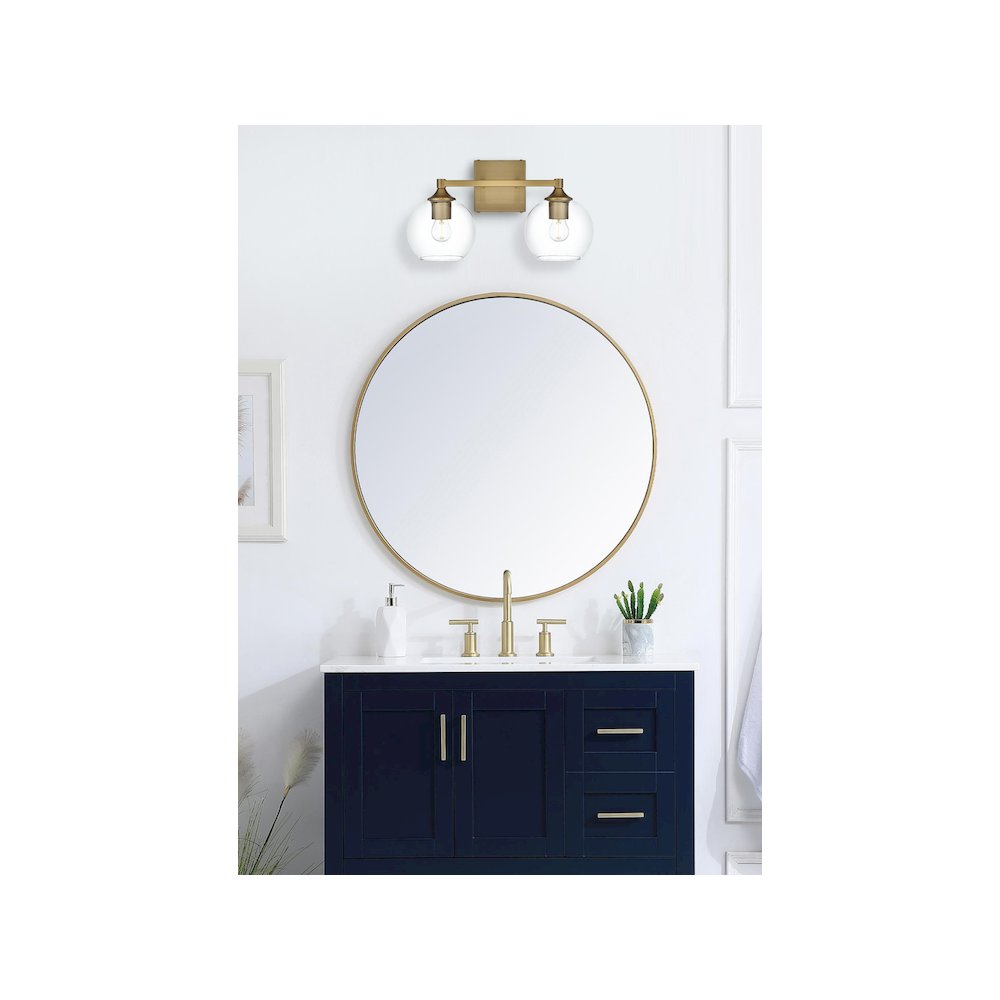 Eero 16 inch Wall Sconce in Satin Gold