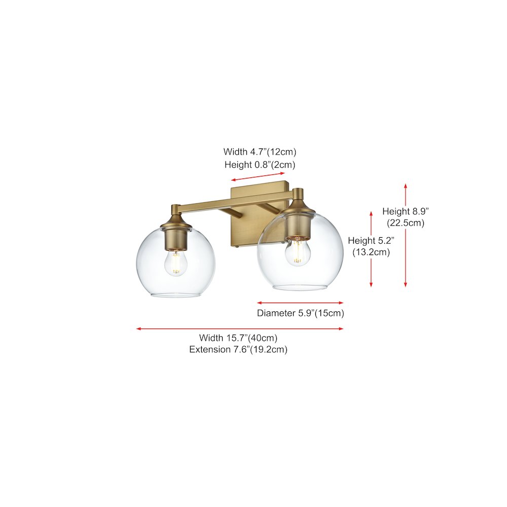 Eero 16 inch Wall Sconce in Satin Gold
