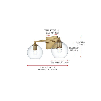 Eero 16 inch Wall Sconce in Satin Gold