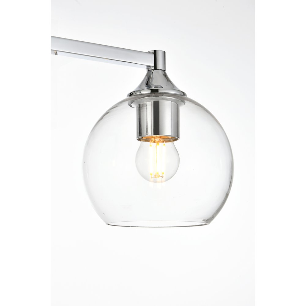 Foster 3 light Chrome and Clear Bath Sconce