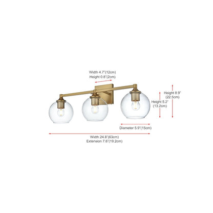 Eero 25 inch Wall Sconce in Satin Gold
