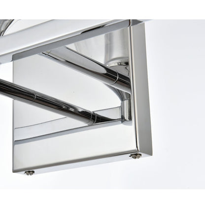 Foster 4 light Chrome and Clear Bath Sconce