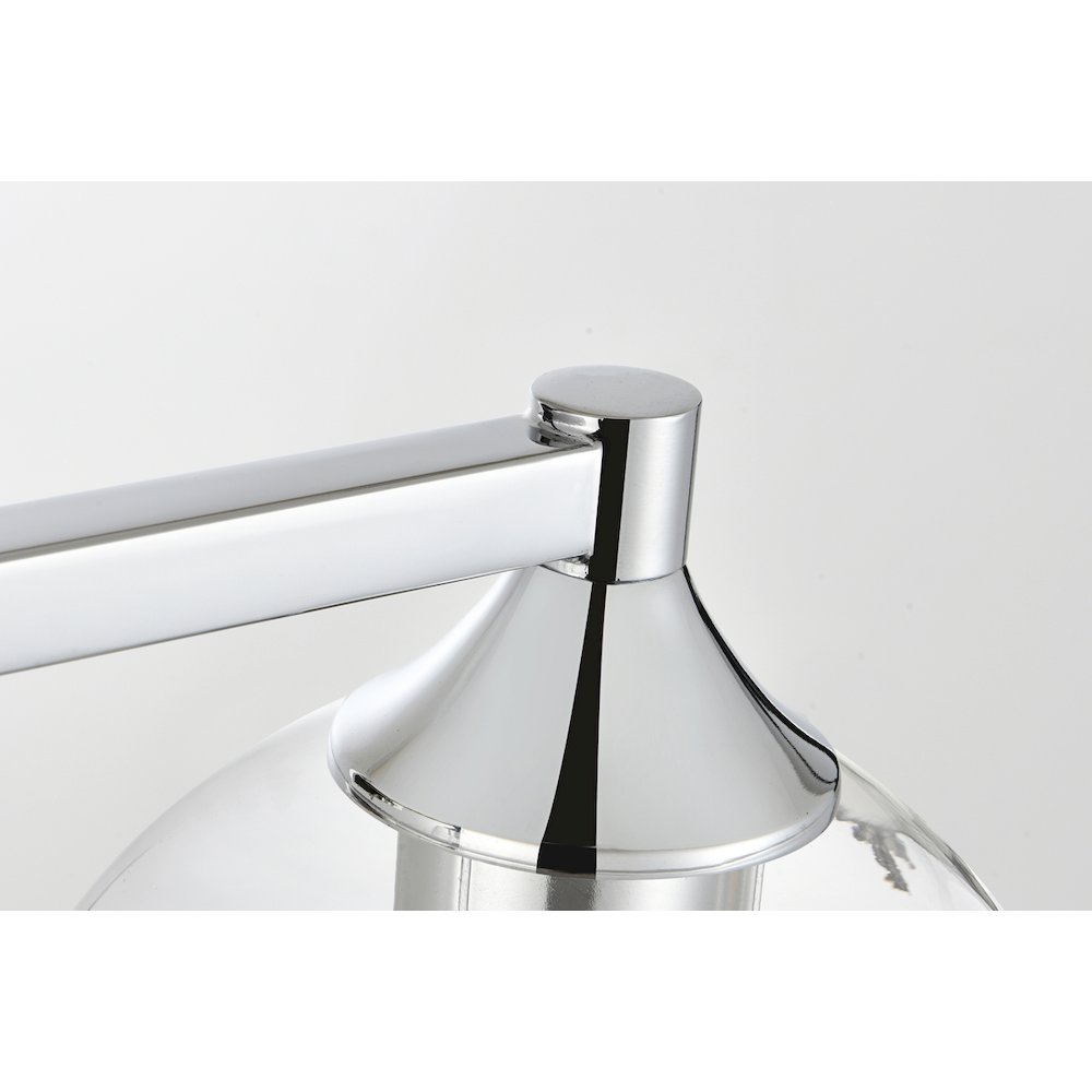 Foster 4 light Chrome and Clear Bath Sconce