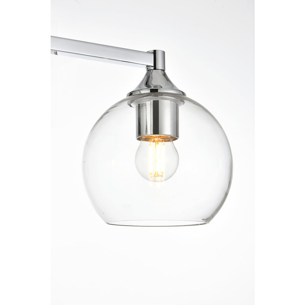 Foster 4 light Chrome and Clear Bath Sconce