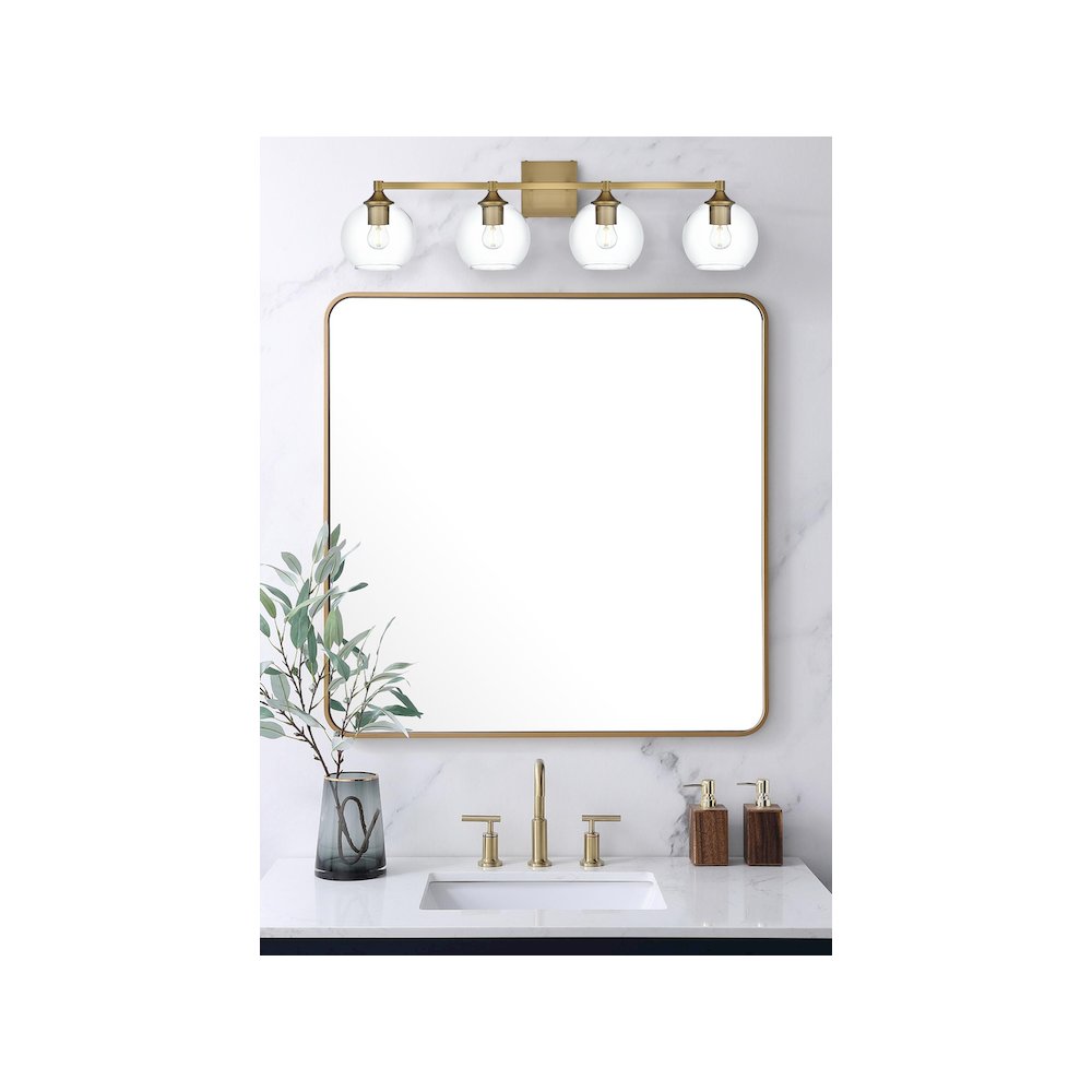 Eero 33 inch Wall Sconce in Satin Gold