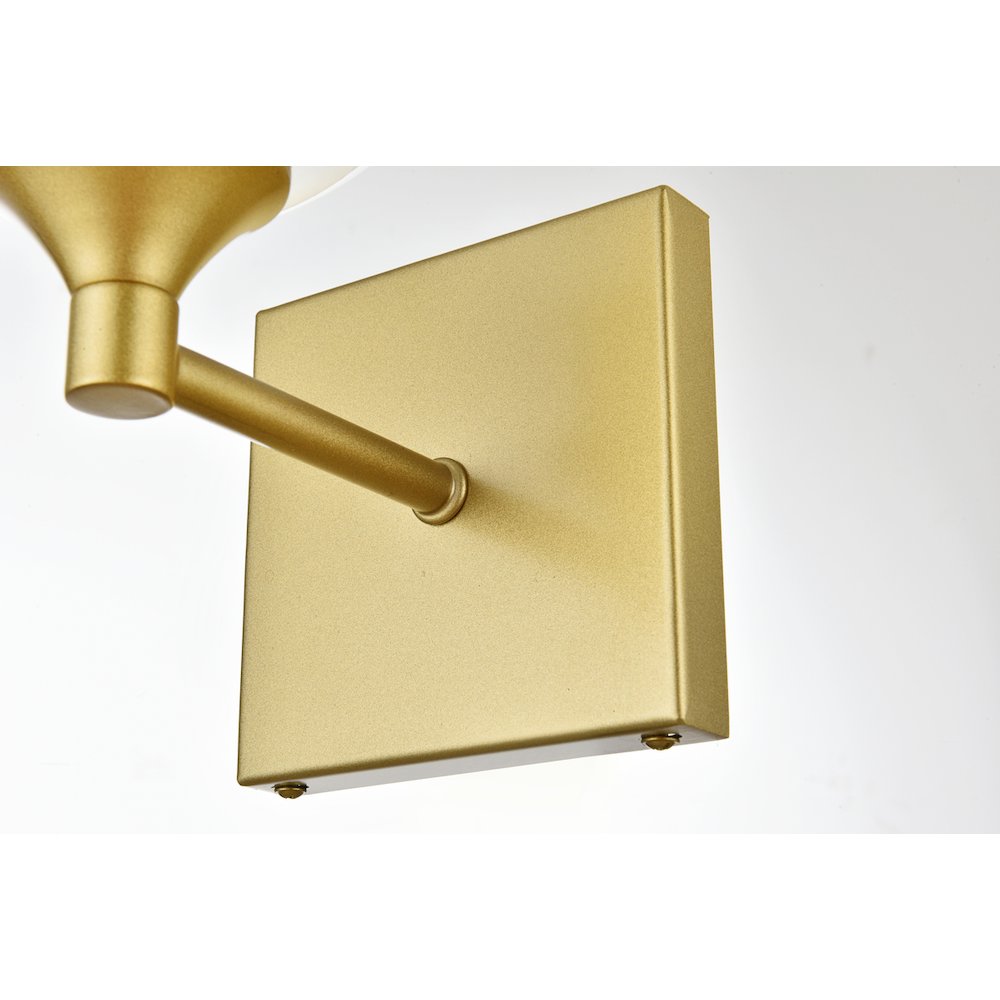 Foster 1 light Brass and Clear Bath Sconce