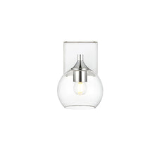 Foster 1 light Chrome and Clear Bath Sconce