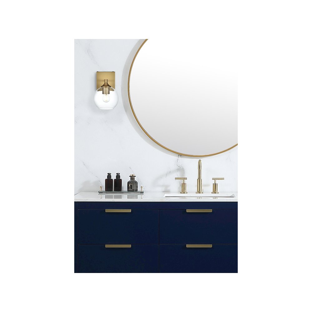 Eero 6 inch Wall Sconce in Satin Gold
