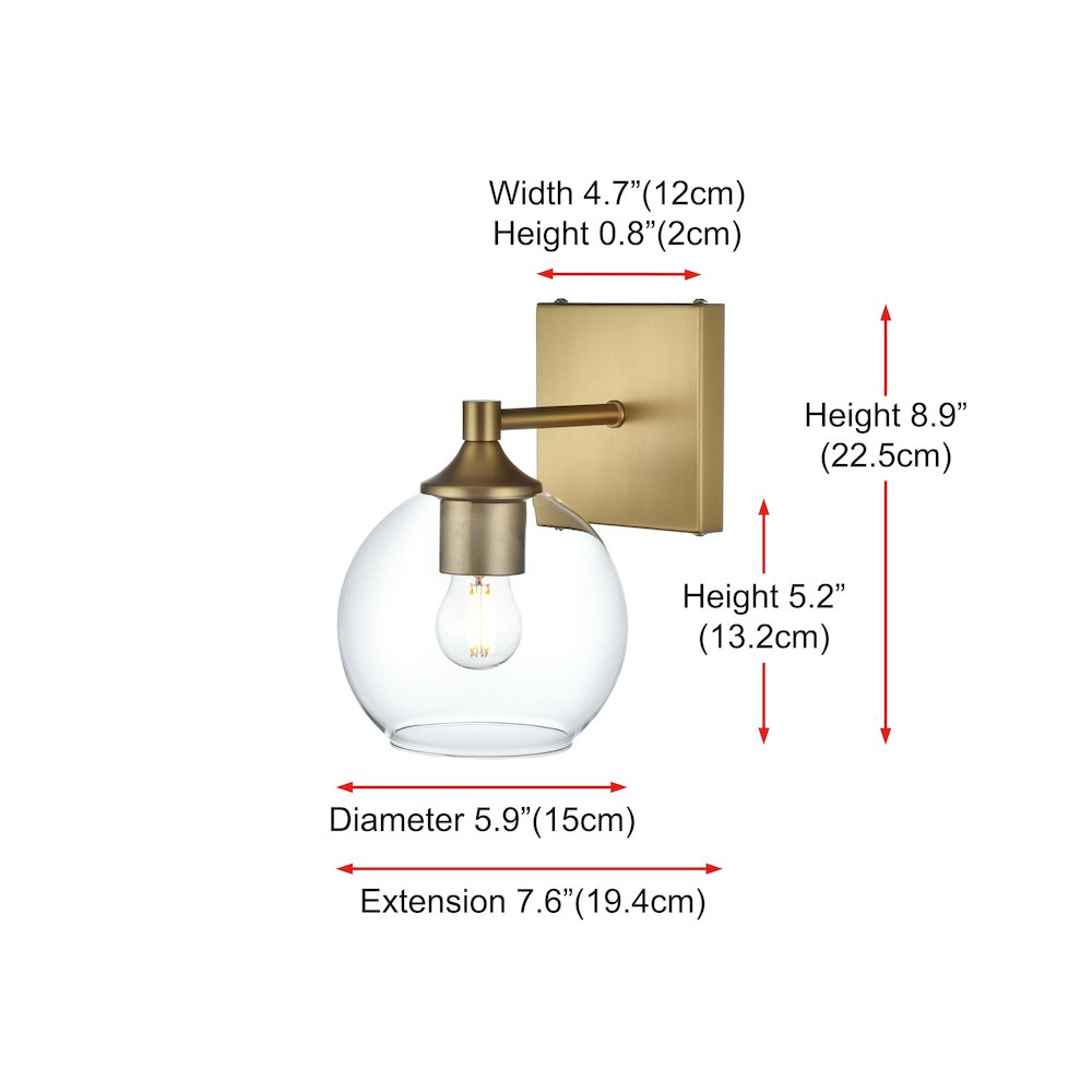 Eero 6 inch Wall Sconce in Satin Gold