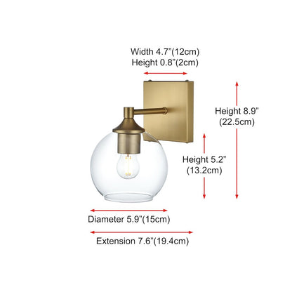 Eero 6 inch Wall Sconce in Satin Gold