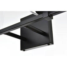 Kacey 2 light Black and Clear Bath Sconce
