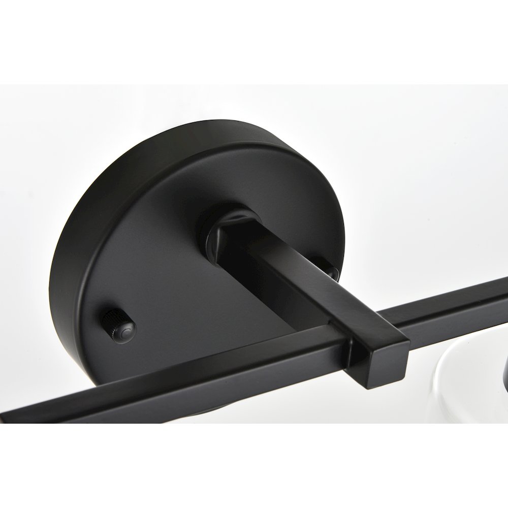 Mayson 4 light Black and Clear Bath Sconce