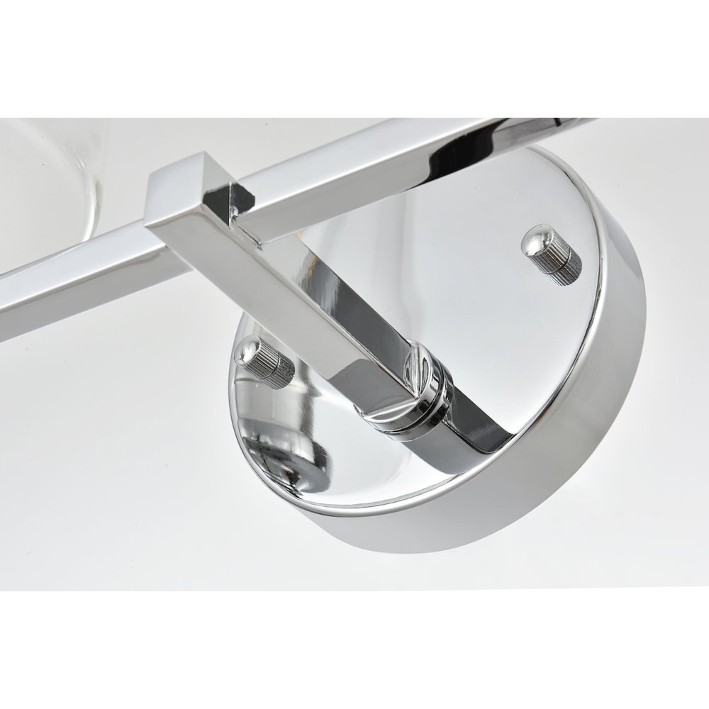 Mayson 4 light Chrome and Clear Bath Sconce