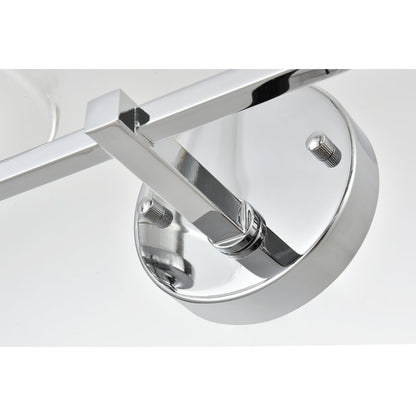Mayson 4 light Chrome and Clear Bath Sconce