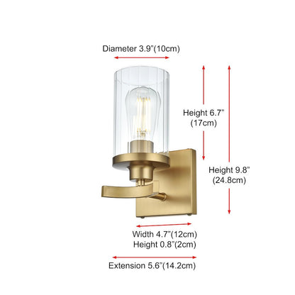 Thane 5 inch Wall Sconce in Satin Gold