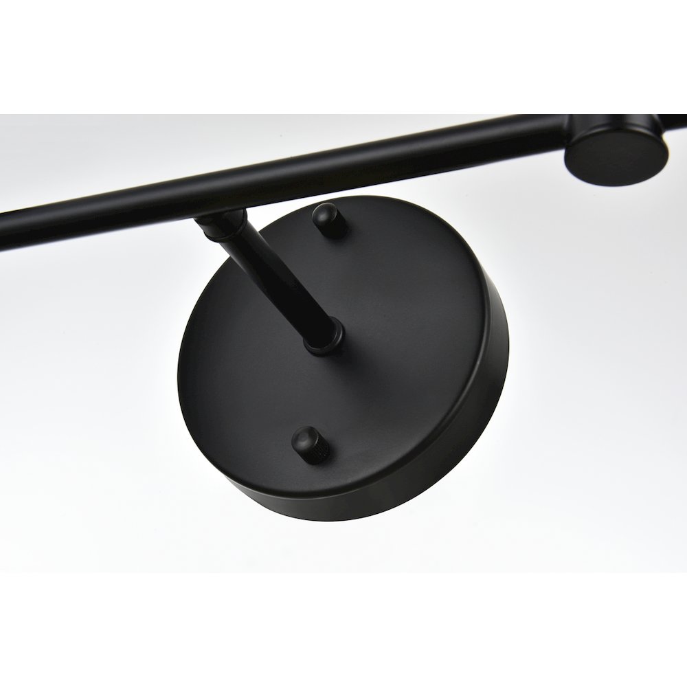 Jaelynn 2 light Black and Clear Bath Sconce