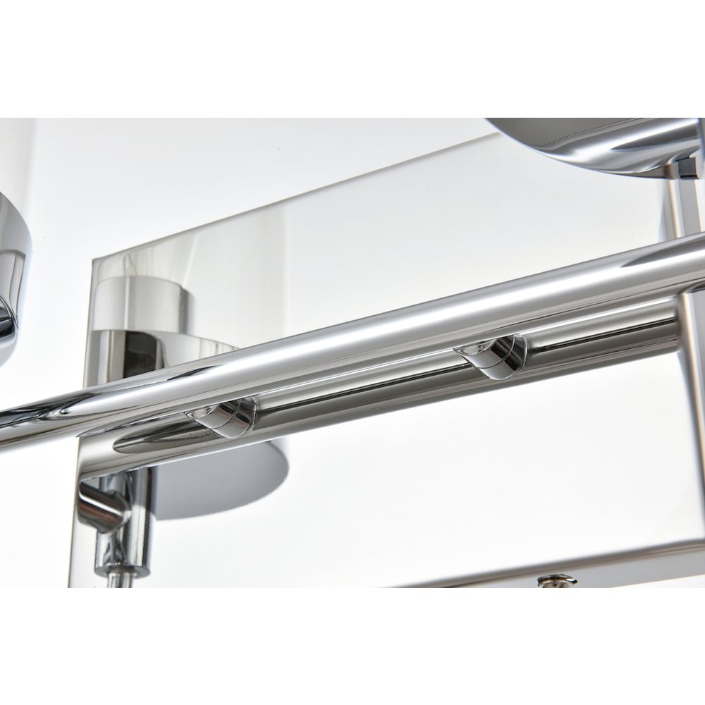 Benny 2 light Chrome and Clear Bath Sconce