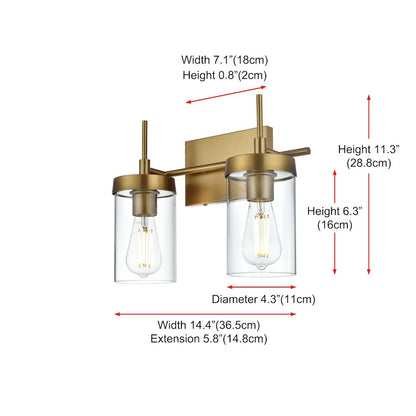 Taryin 14 inch Wall Sconce in Satin Gold