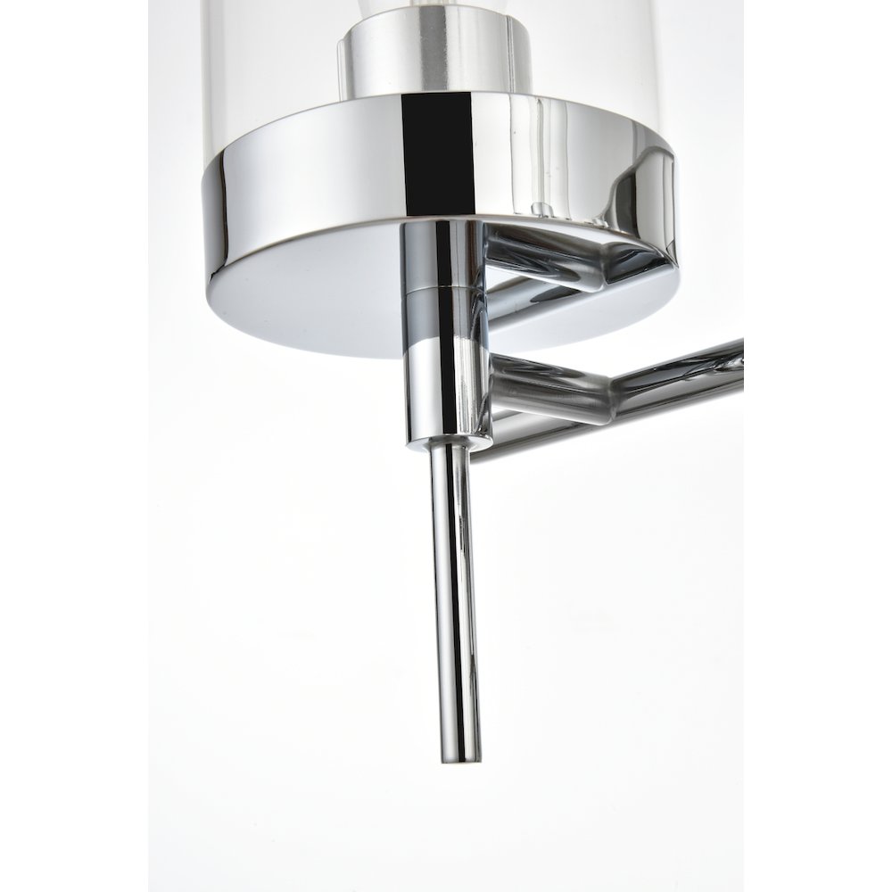 Benny 3 light Chrome and Clear Bath Sconce