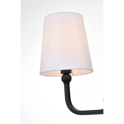 Colson 2 light Black and Clear Bath Sconce