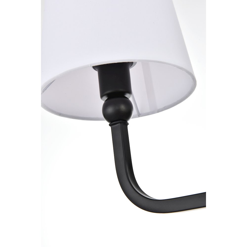 Colson 2 light Black and Clear Bath Sconce