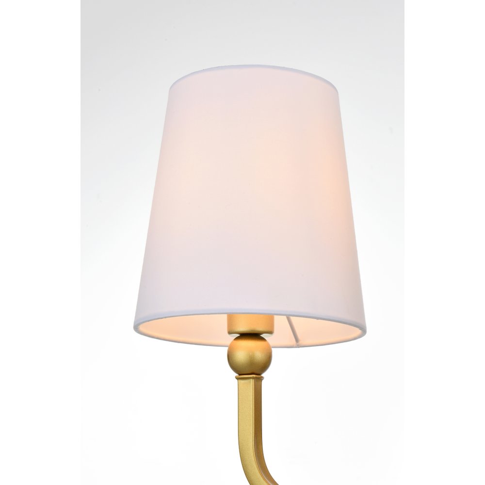 Colson 2 light Brass and Clear Bath Sconce
