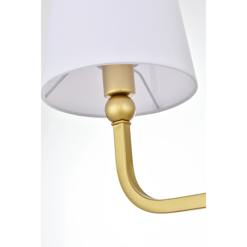 Colson 2 light Brass and Clear Bath Sconce