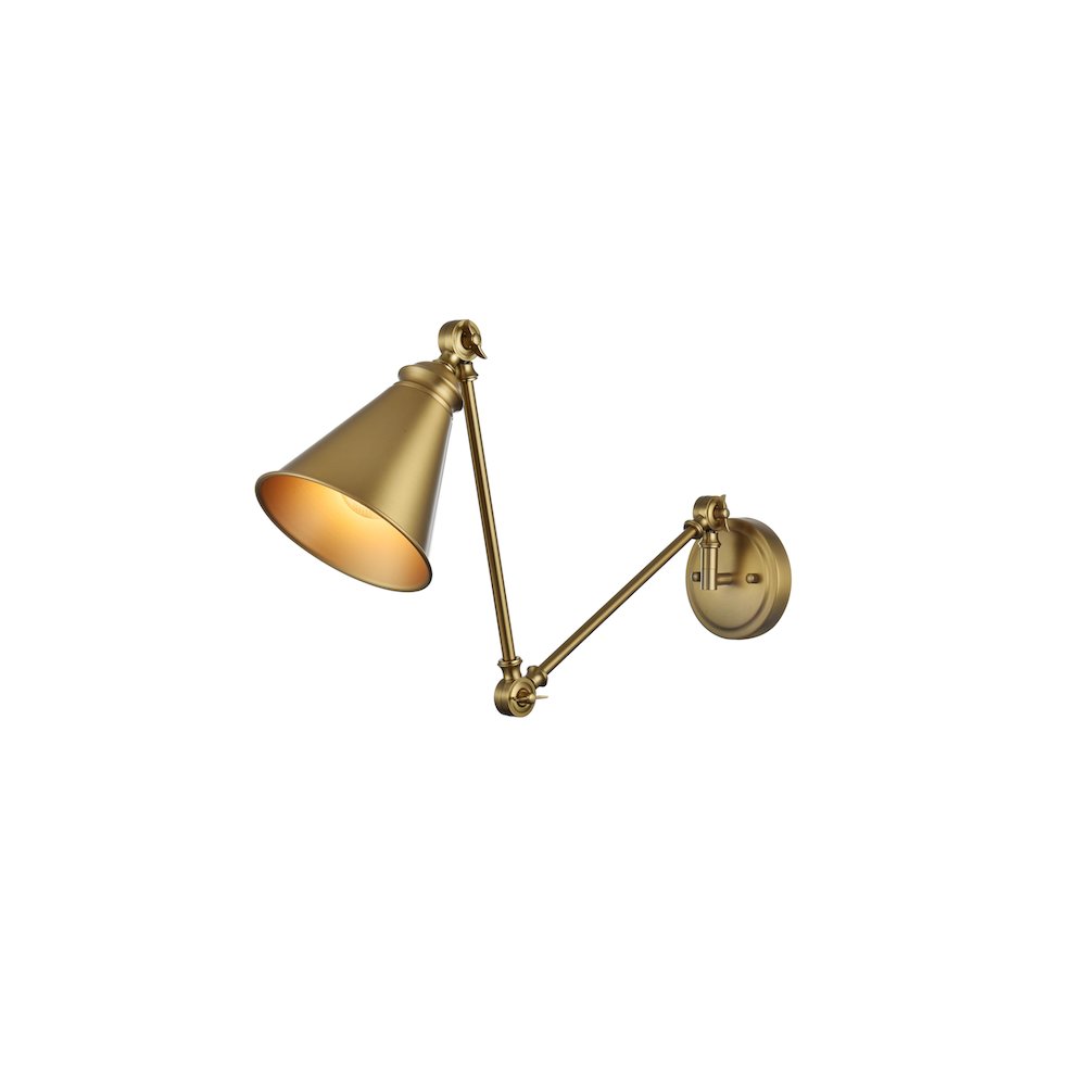 Vesa 6 inch Wall Sconce in Satin Gold
