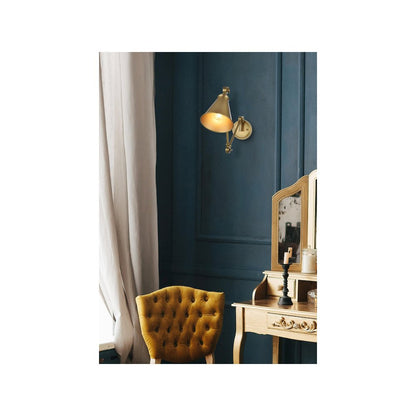 Vesa 6 inch Wall Sconce in Satin Gold