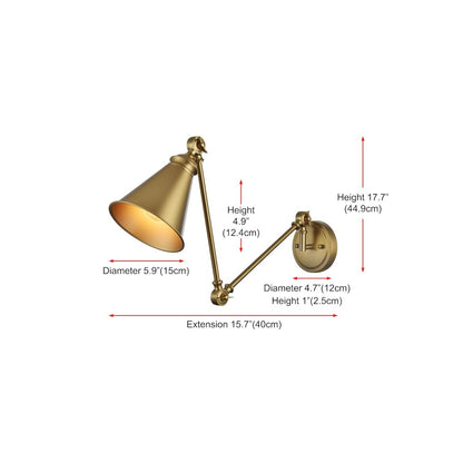 Vesa 6 inch Wall Sconce in Satin Gold