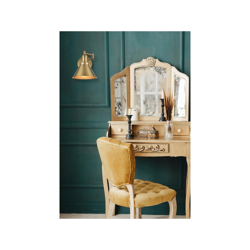 Varden 7 inch Wall Sconce in Satin Gold