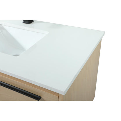 36 inch Single bathroom vanity in maple