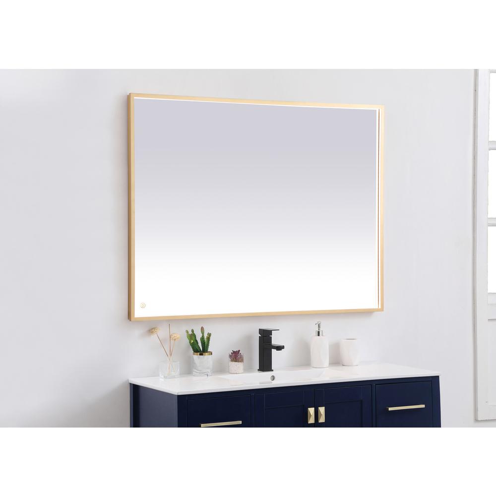 Pier 36x48 inch LED mirror with adjustable color temperature