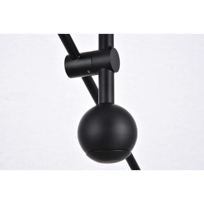 Axel 6 Lights Black Pendant