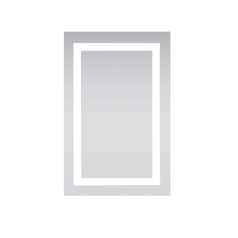 LED Hardwired Mirror Rectangle W20H30 Dimmable 5000K