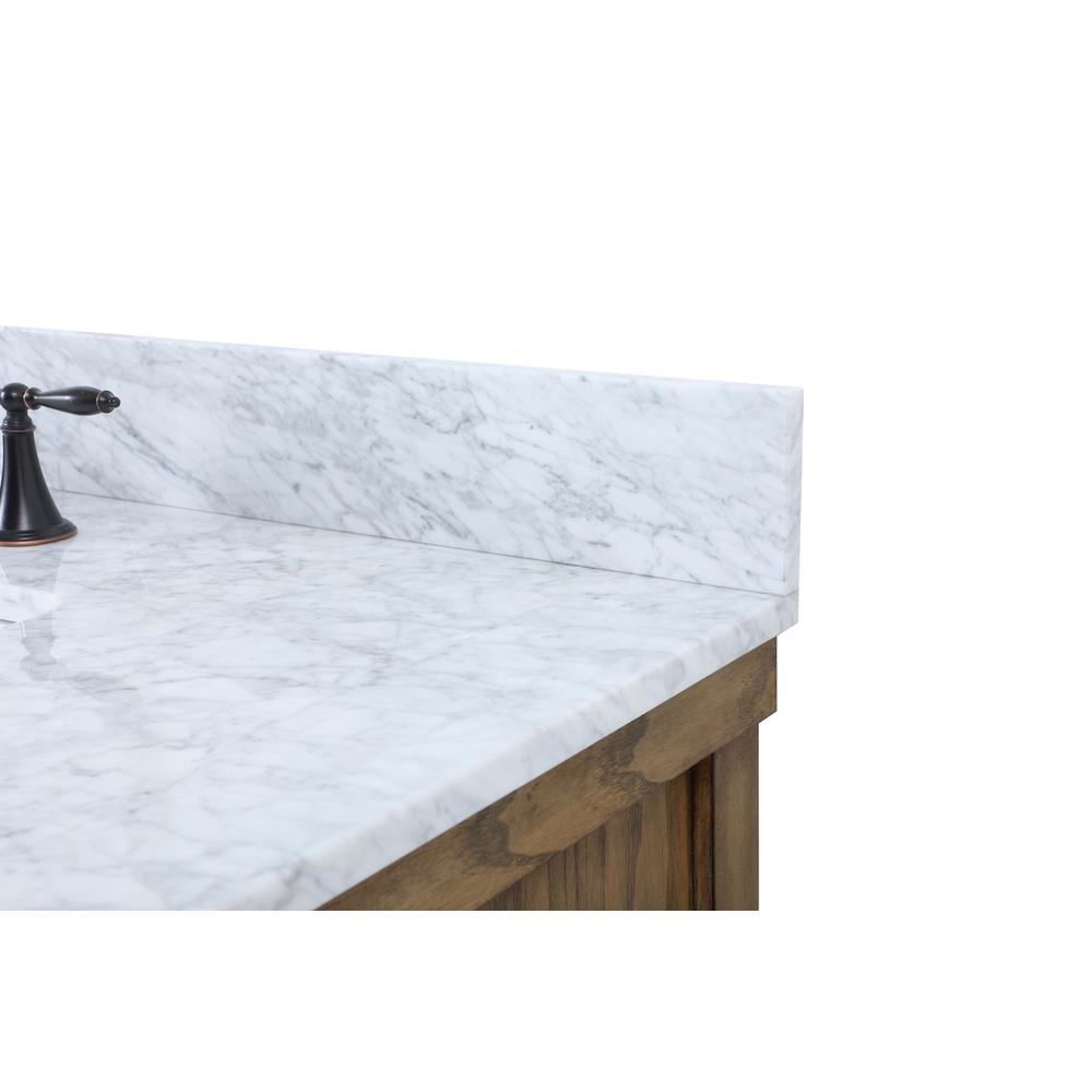 42 inch Single bathroom vanity in driftwood with backsplash
