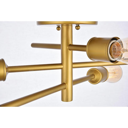 Axel 5 Lights Brass Wall Sconce