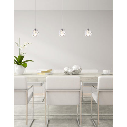 Eren 3 lights Chrome pendant