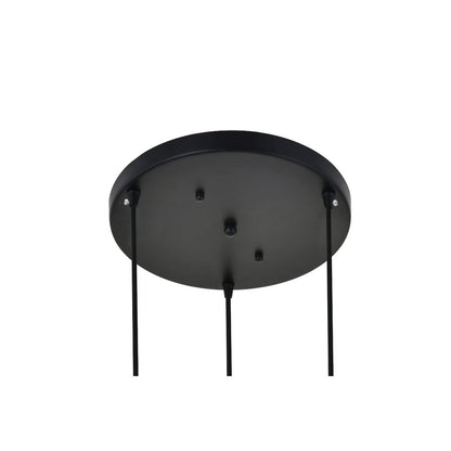 Histoire 3 Light Brass And Black Pendant