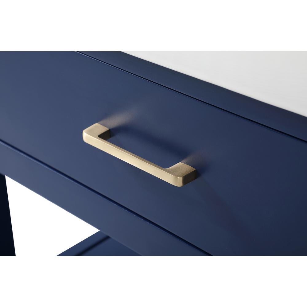 30 inch Single bathroom vanity in blue with backsplash
