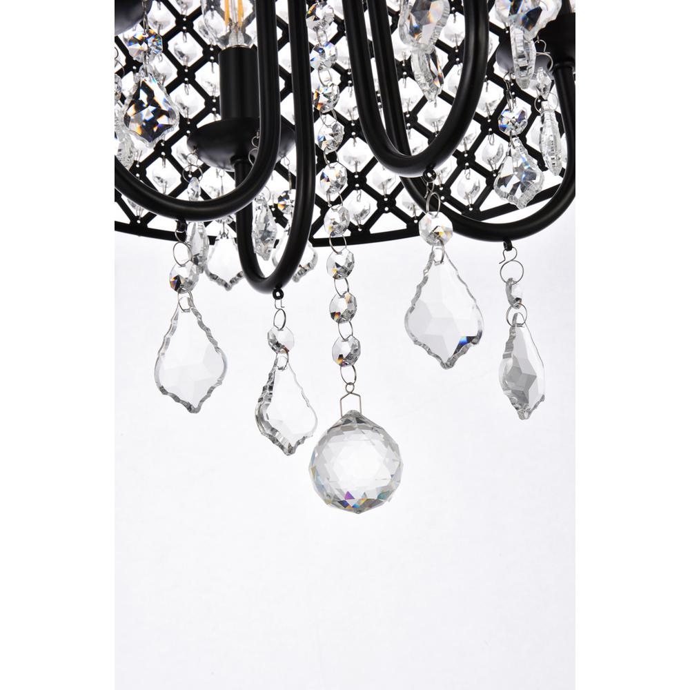 Elise 14 inch pendant in black
