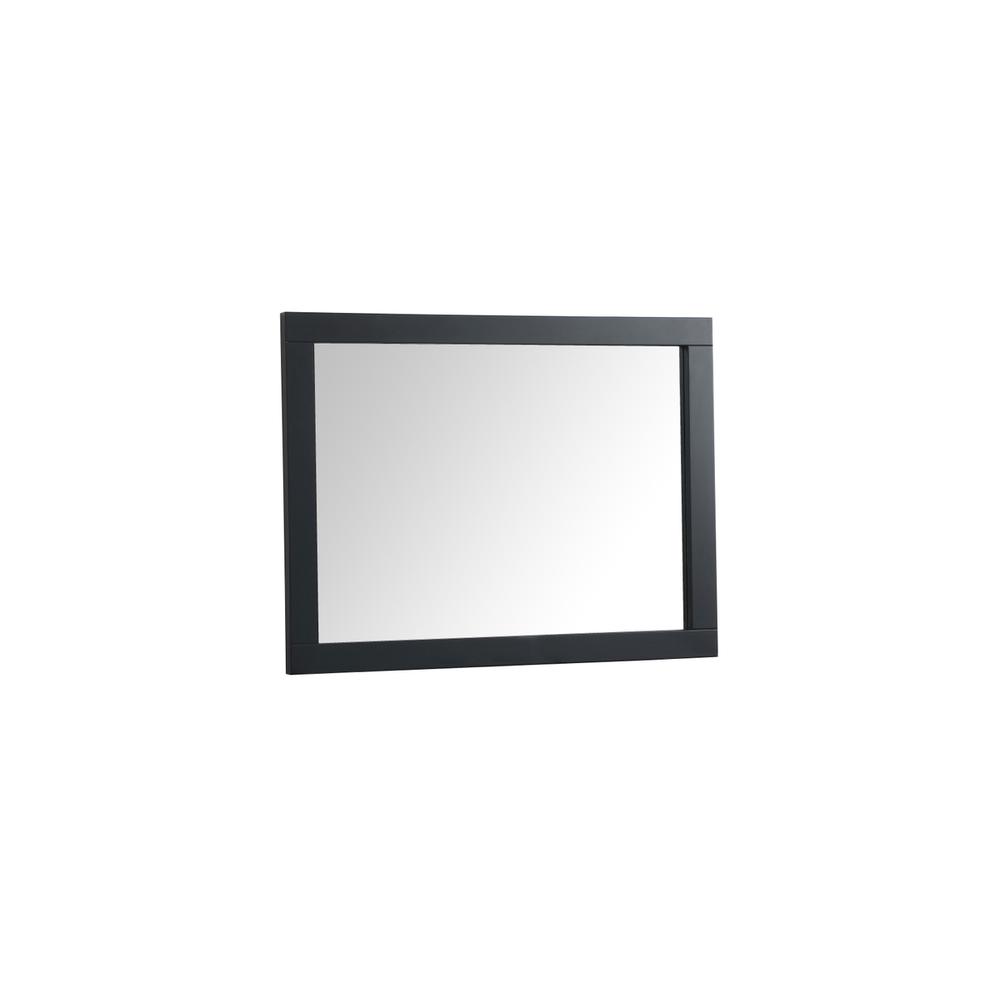Aqua vanity mirror 24x32 inch in black