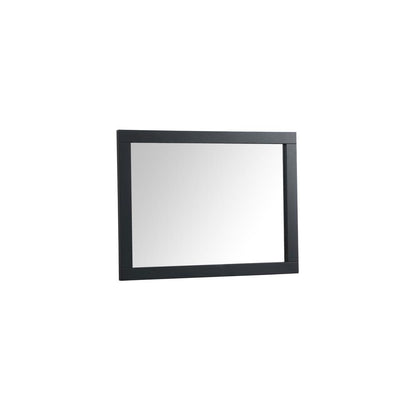 Aqua vanity mirror 24x32 inch in black