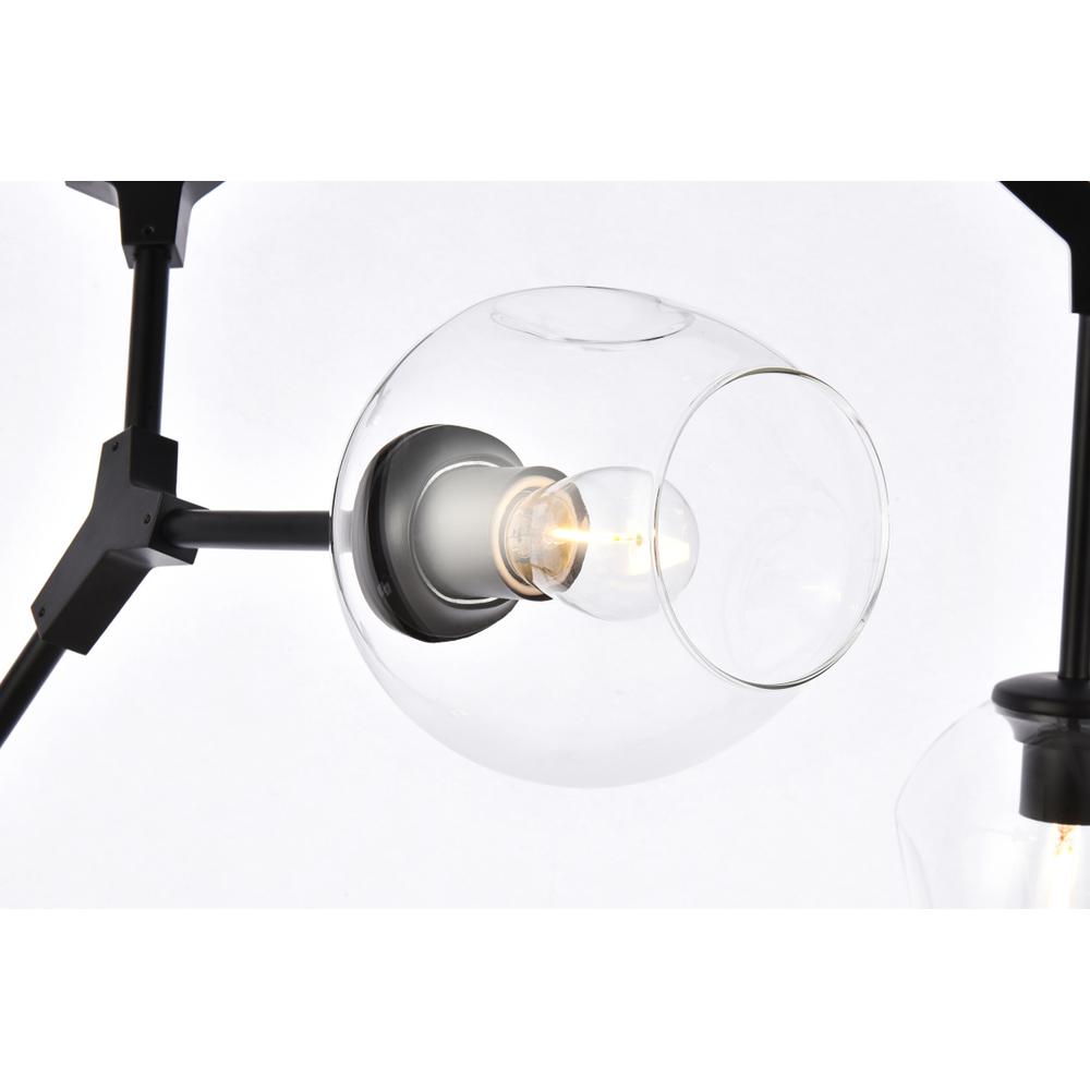 Cavoli 9 lights black chandelier