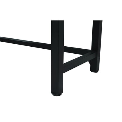 54 Inch ADA Compliant SIngle Bathroom Metal Vanity In Black