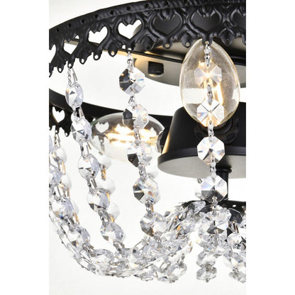 Kylie 10 inch flush mount in black