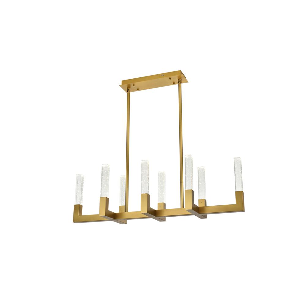 Noemi 42 inch Adjustable LED Pendant in Satin Gold