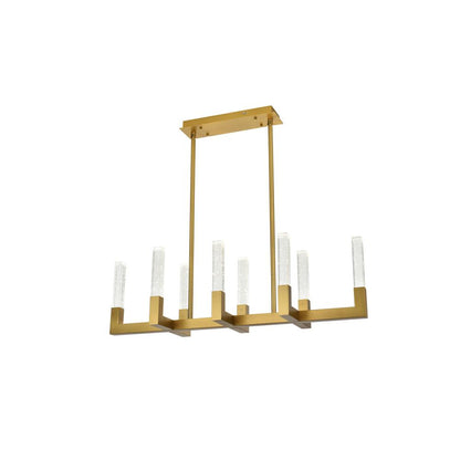 Noemi 42 inch Adjustable LED Pendant in Satin Gold