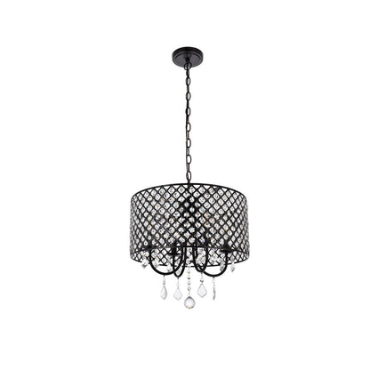 Elise 17 inch pendant in black